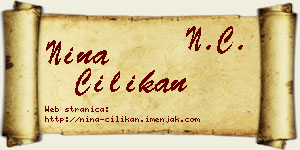 Nina Cilikan vizit kartica
